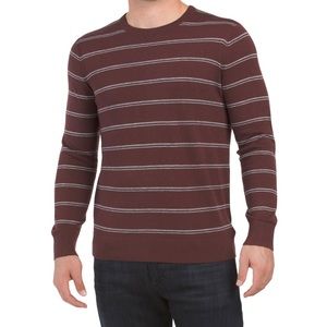 NWT THEORY Merino Wool Blend Riland Striped Sweater